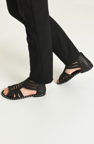 Black Summer Sandals 02-06