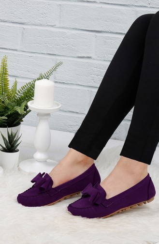 Purple Women`s Flats 0104-03