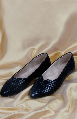 Black Woman Flat Shoe 0186-01