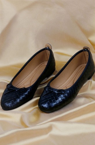 Black Woman Flat Shoe 0187-02