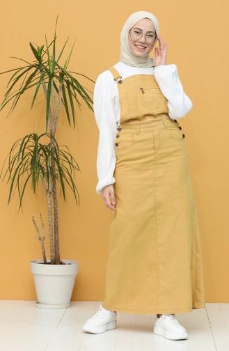 Mustard Hijab Dress 0485-01