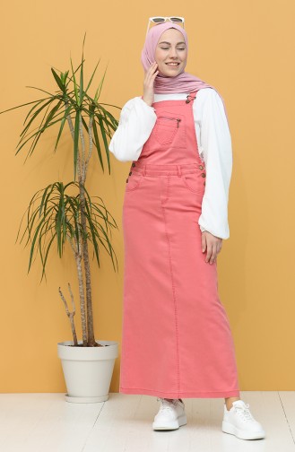 Coral Hijab Dress 0485-03