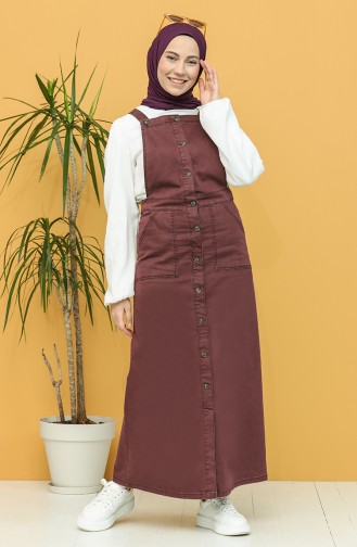 Plum Hijab Dress 3625-03