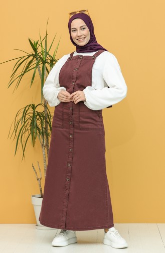 Robe Hijab Plum 3625-03