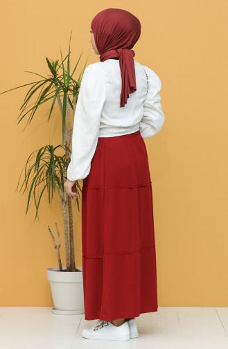 Claret Red Skirt 8278-01