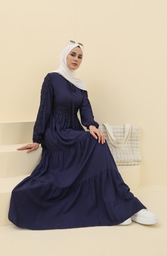 Robe Hijab Bleu Marine 8326-03