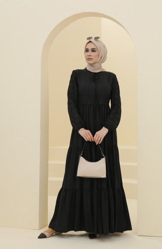 Robe Hijab Noir 8326-02