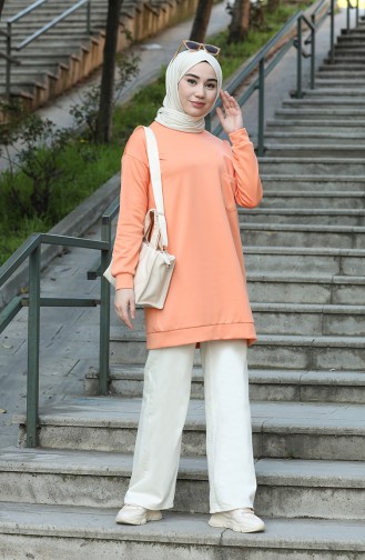 Pinkish Orange Sweatshirt 1571-22