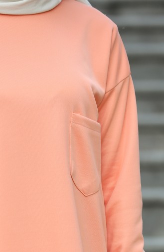 Sweatshirt Rose Orange pâle 1571-22