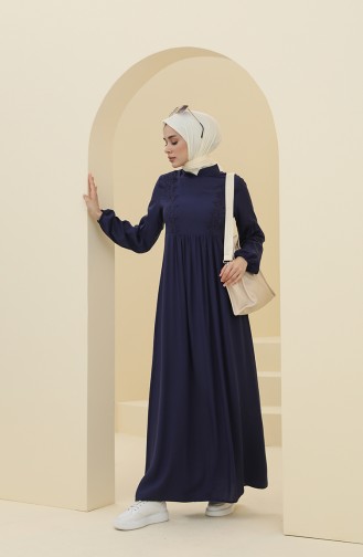 Robe Hijab Bleu Marine 8323-04