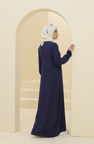 Robe Hijab Bleu Marine 8324-03