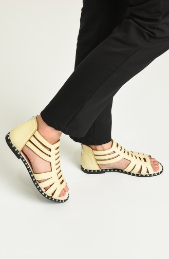 Beige Summer Sandals 02-07