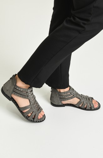 Gray Summer Sandals 03-03