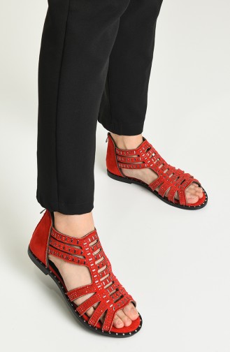 Red Summer Sandals 03-04