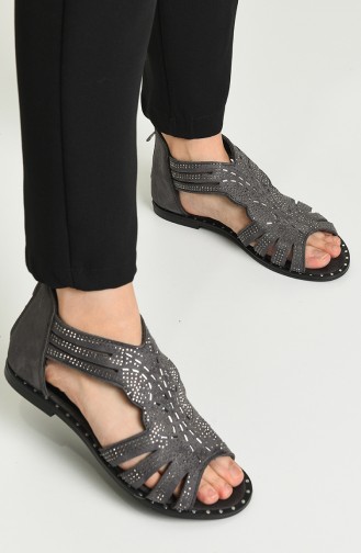 Gray Summer Sandals 05-01