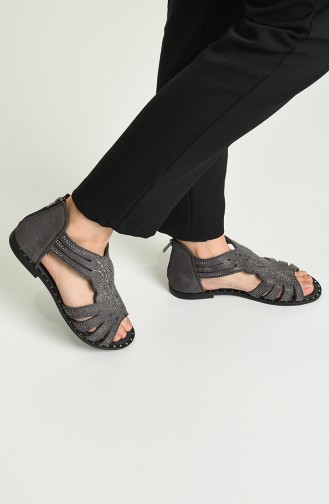 Gray Summer Sandals 05-01