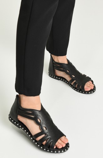 Black Summer Sandals 05-04