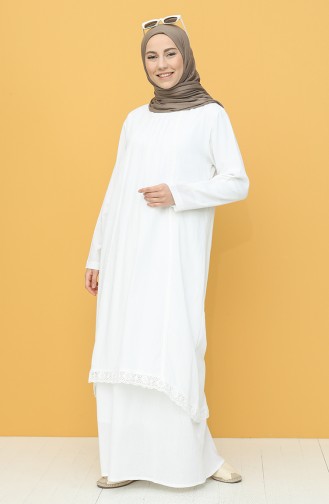 White Hijab Dress 42201-06