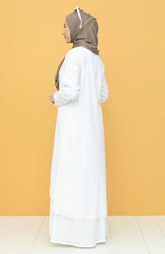 Weiß Hijab Kleider 42201-06