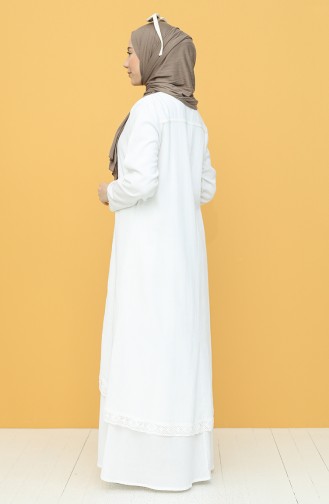 White Hijab Dress 42201-06