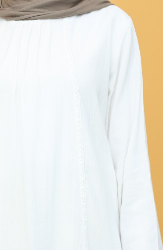 Weiß Hijab Kleider 42201-06