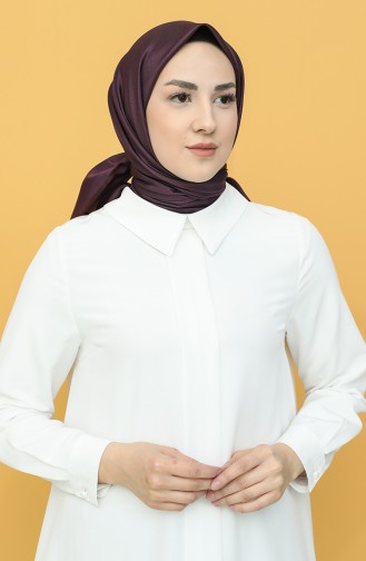 Düz Tafta Eşarp 15262-06 Koyu Mürdüm