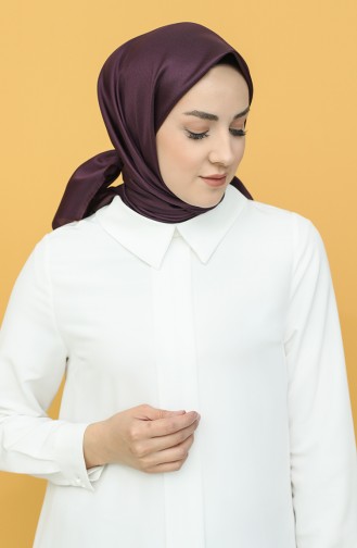 Düz Tafta Eşarp 15262-06 Koyu Mürdüm