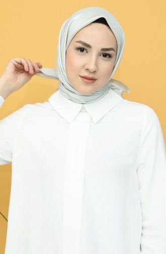 Düz Tafta Eşarp 15262-22 Gümüş Gri