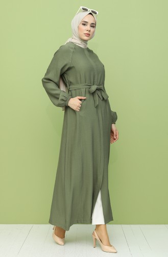 Khaki Abaya 6885-02