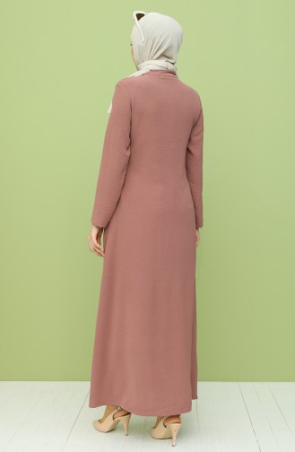 Beige-Rose Abayas 1022-03