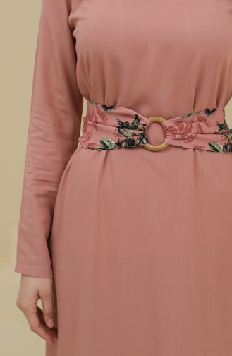 Robe Hijab Rose Pâle 8325-04