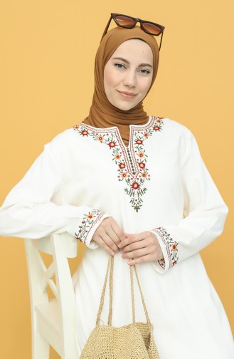 Robe Hijab Crème 22209-03