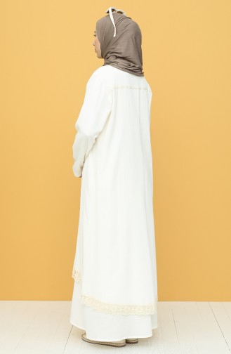 Creme Hijab Kleider 42201-05
