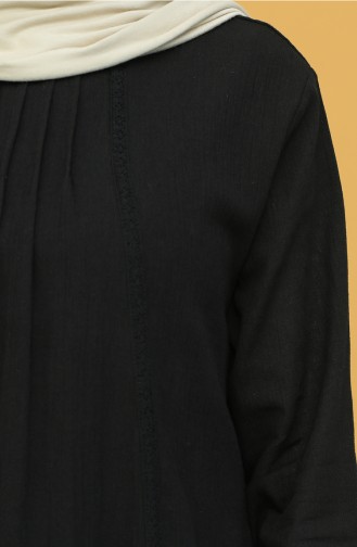 Schwarz Hijab Kleider 42201-07