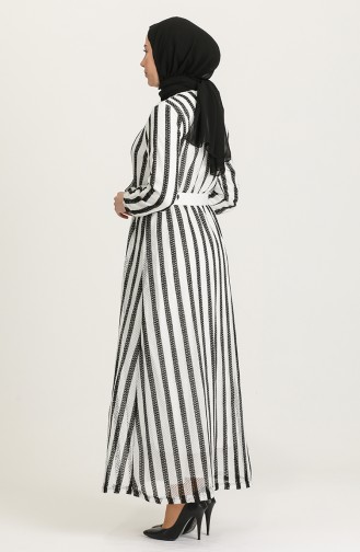 White Hijab Dress 0399-01