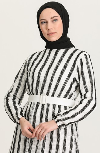White Hijab Dress 0399-01