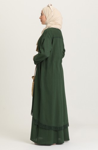 Grün Hijab Kleider 42201-08