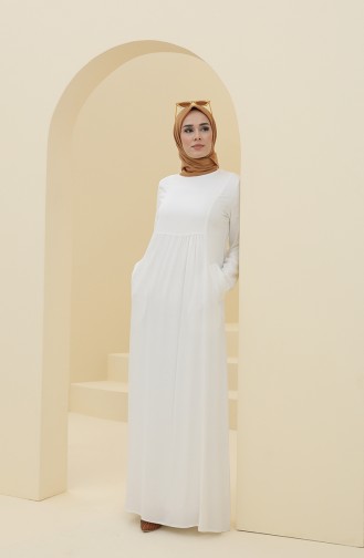 Robe Hijab Ecru 8316-01
