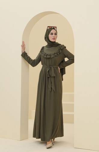 فستان أخضر حشيشي 8318-04