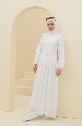 Robe Hijab Ecru 8323-01