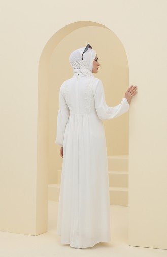 Robe Hijab Ecru 8323-01