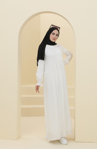 Robe Hijab Ecru 8324-01