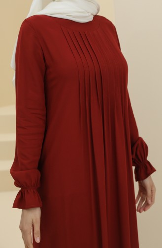 فستان أحمر كلاريت 8324-04