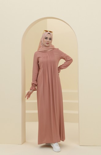 فستان زهري باهت 8324-05
