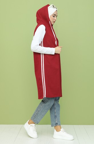 Claret red Gilet 5075-04