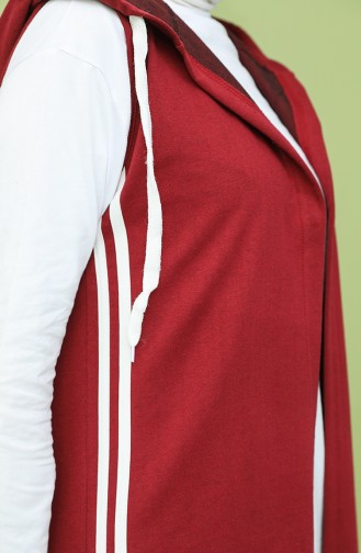 Claret red Gilet 5075-04