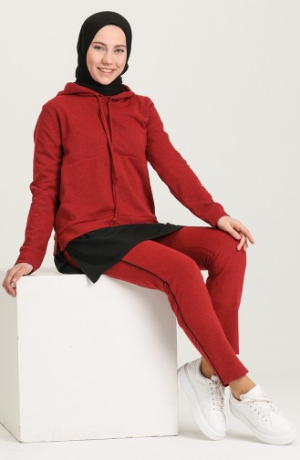 Claret Red Tracksuit 3271-03