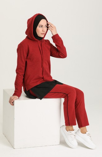 Claret Red Tracksuit 3271-03