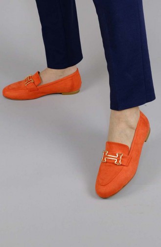 حذاء مسطح برتقالي 1975mr-18