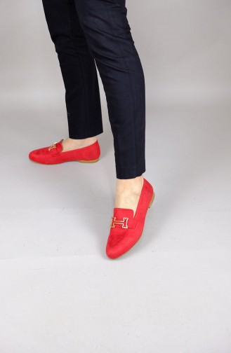 حذاء مسطح أحمر 1975mr-22